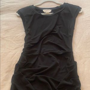 Black side scrounge dress.